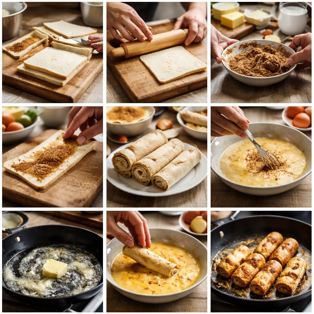Cinnamon Roll French Toast Roll-Ups