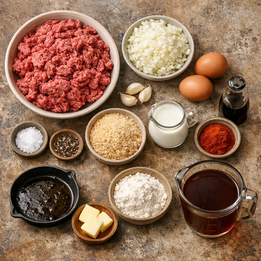 Heartwarming Southern Meatloaf with Brown Gravy &ndash; A Family Favorite