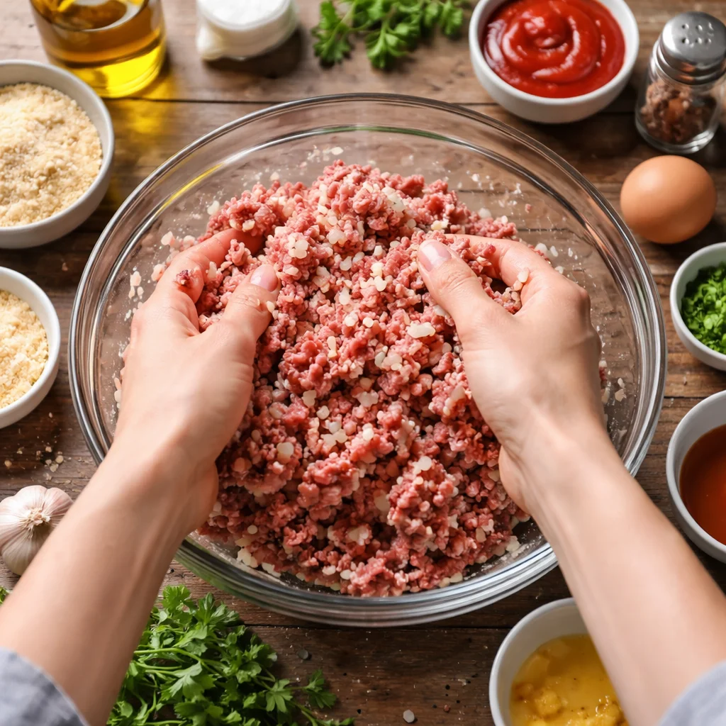 Southern Meatloaf with Brown Gravy